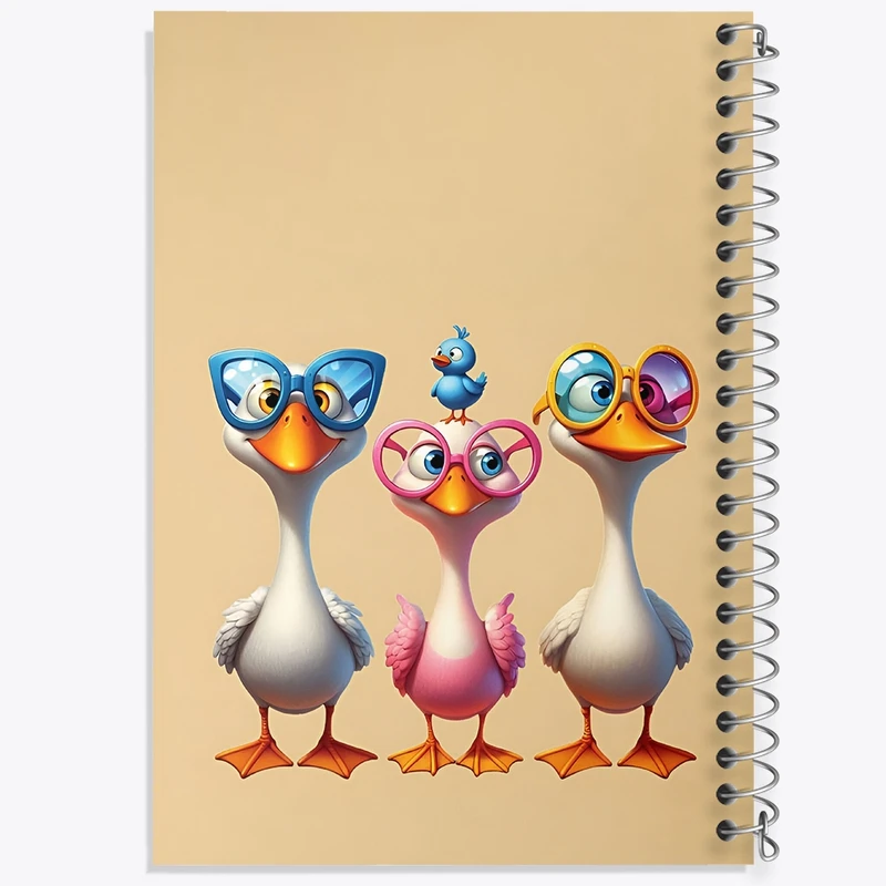 دفتر طراحی 50 برگ خندالو طرح غاز های بانمک کد N5529