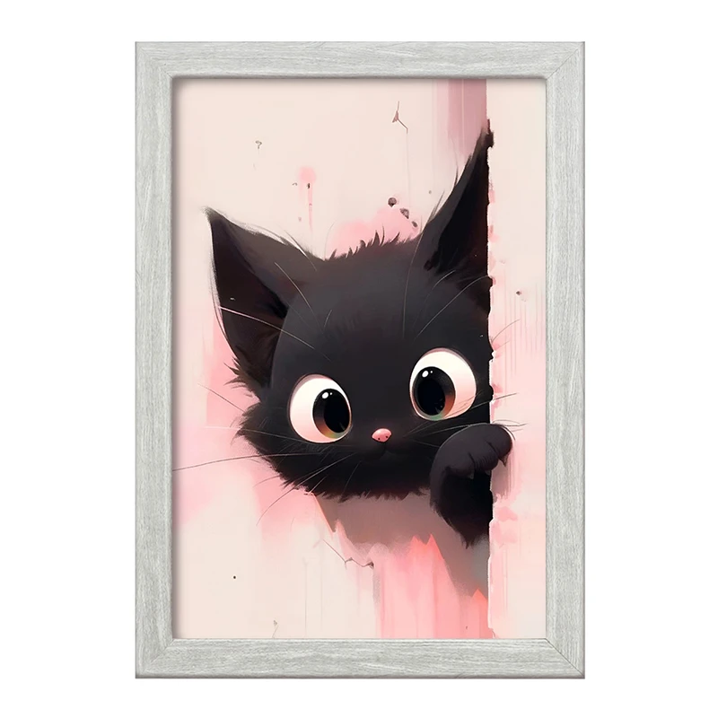 تابلو خندالو طرح گربه (Cat) کد F928