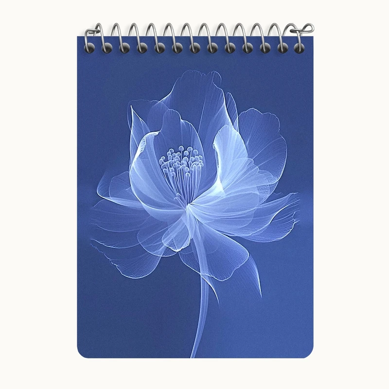 دفتر یادداشت 50 برگ خندالو طرح گل مینیمال کد N5878