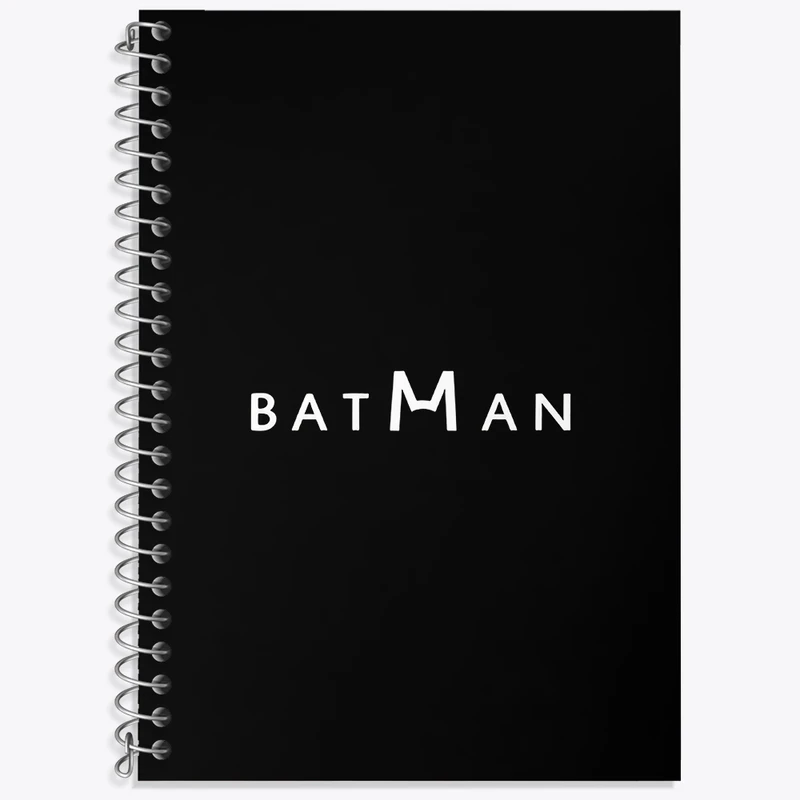 دفتر زبان 50 برگ خندالو مدل سه خط طرح بتمن (Batman) کد F3977