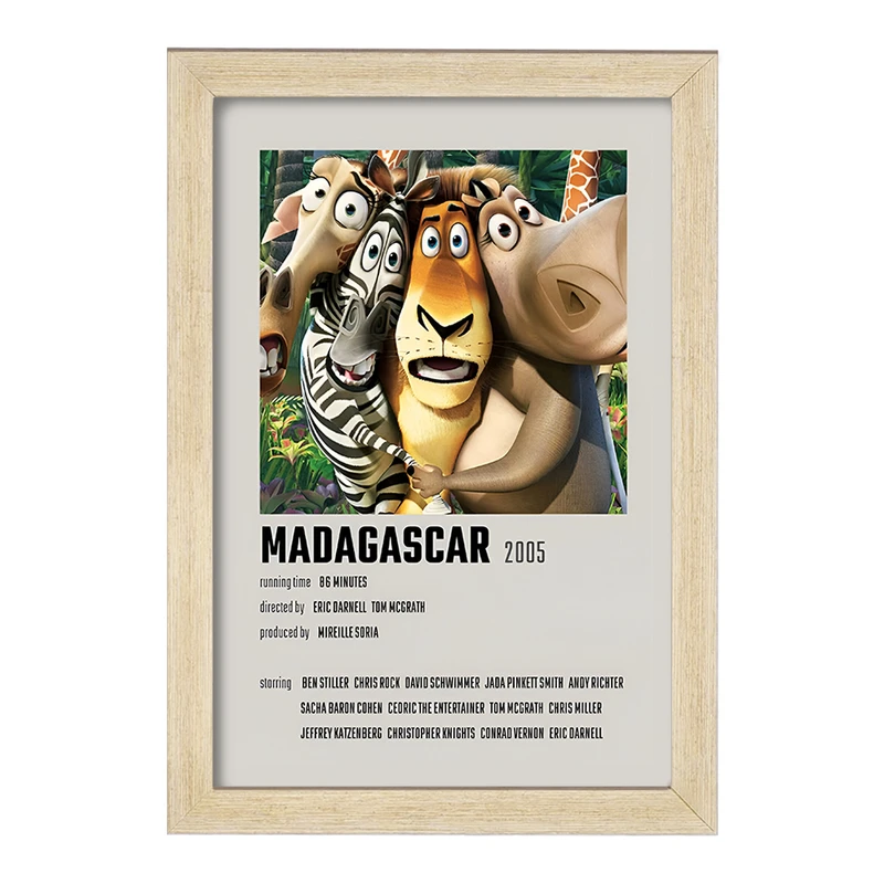 تابلو خندالو طرح ماداگاسکار (Madagascar) کد F14207