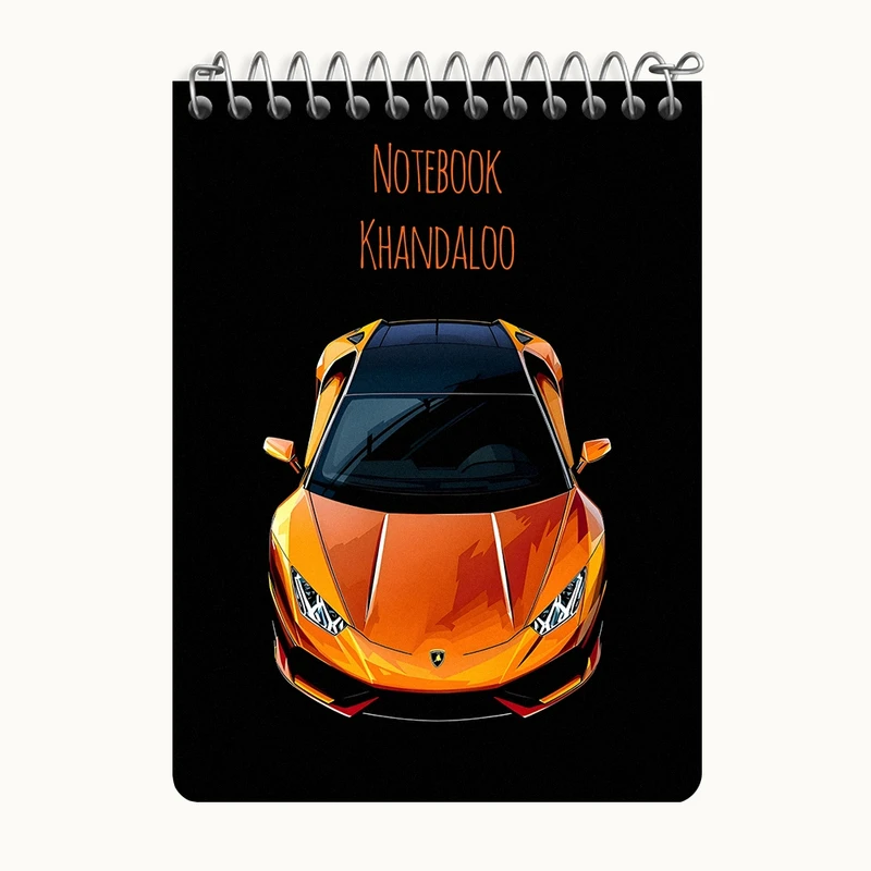 دفتر یادداشت 50 برگ خندالو طرح لامبورگینی (Lamborghini) کد N7504
