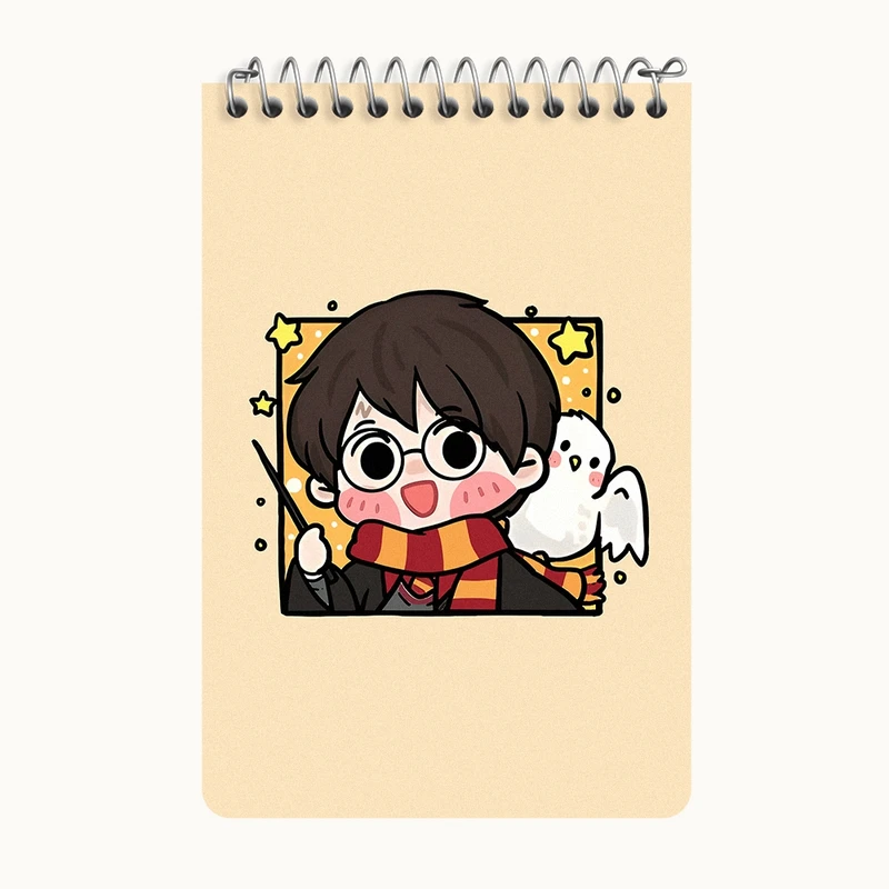 دفتر یادداشت 50 برگ خندالو طرح هری پاتر (Harry Potter) کد F6867