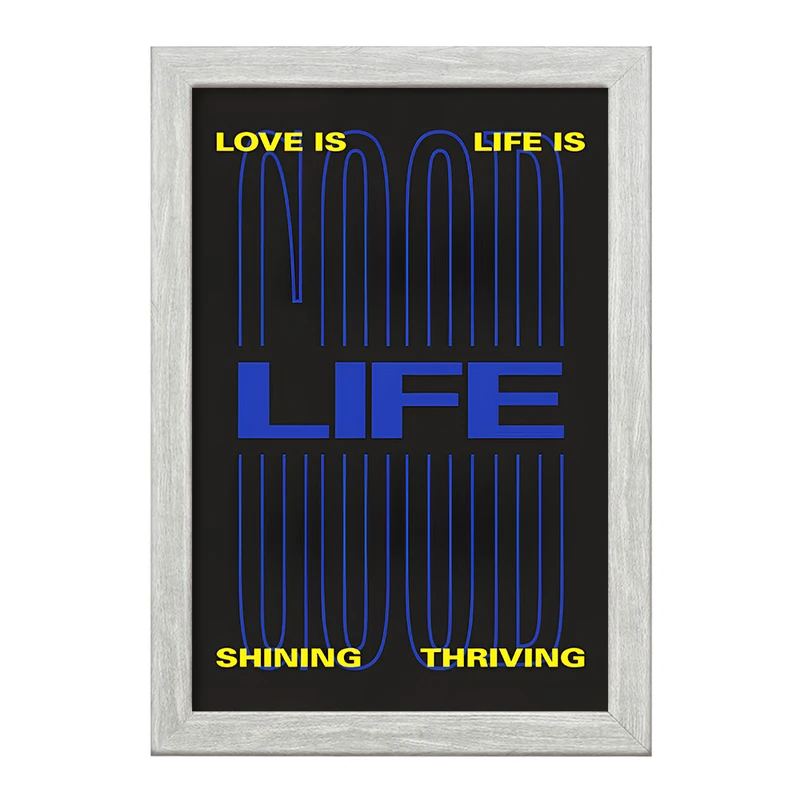 تابلو خندالو طرح Life کد F6390