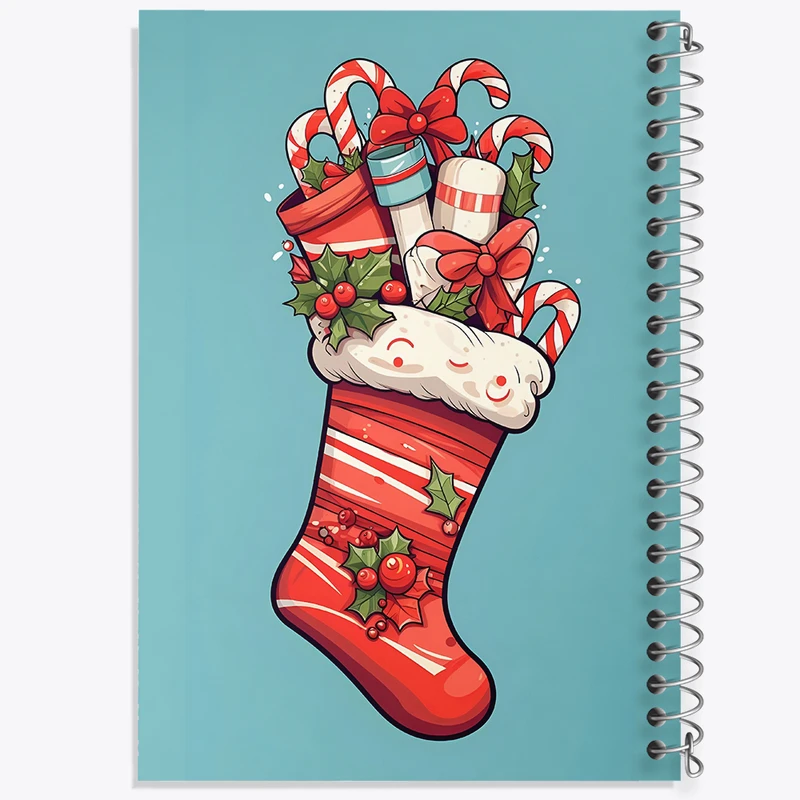 دفتر مشق 50 برگ خندالو طرح کریسمس کد N6848