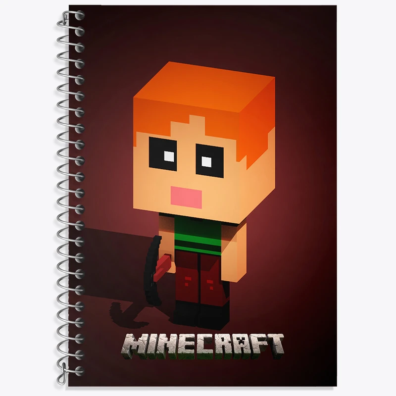 دفتر نت موسیقی 50 برگ خندالو طرح بازی ماینکرافت (Minecraft) کد N8668