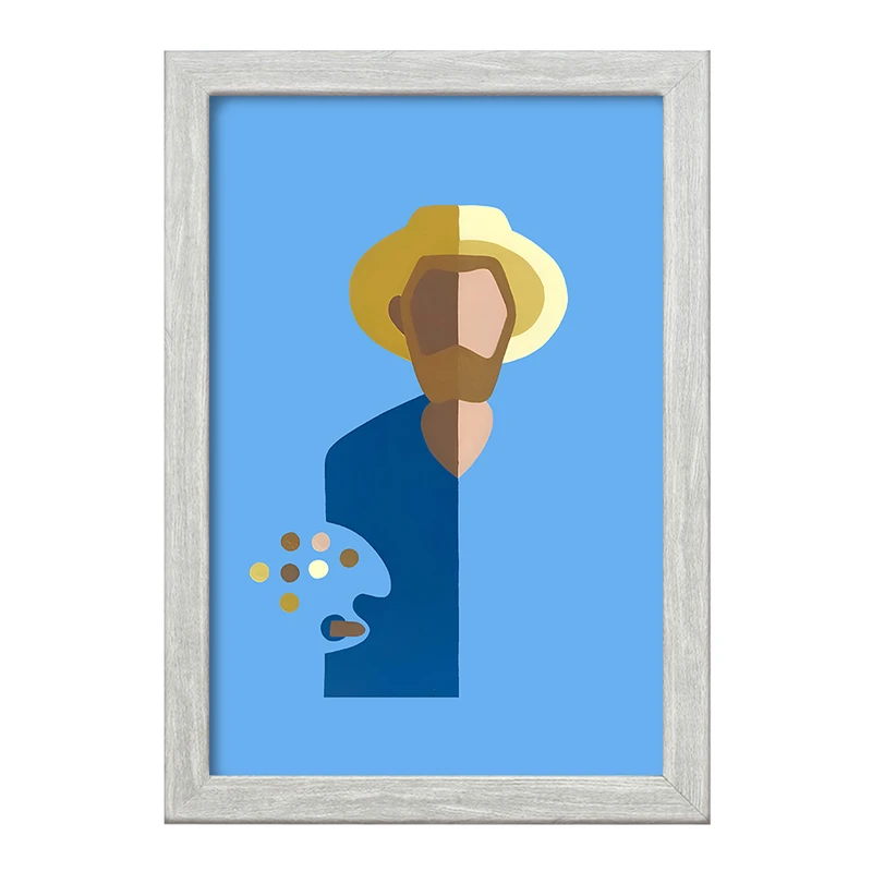 تابلو خندالو طرح ونسان ونگوگ کد F4815