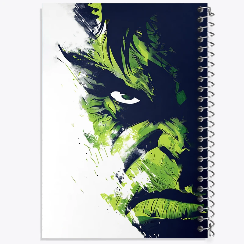 دفتر طراحی 50 برگ خندالو طرح هالک مارول (Marvel) کد F4277