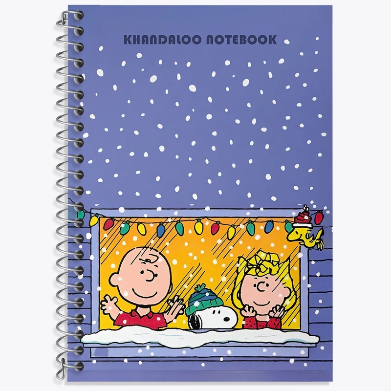 دفتر زبان 50 برگ خندالو مدل سه خط طرح اسنوپی (snoopy) کد N6351