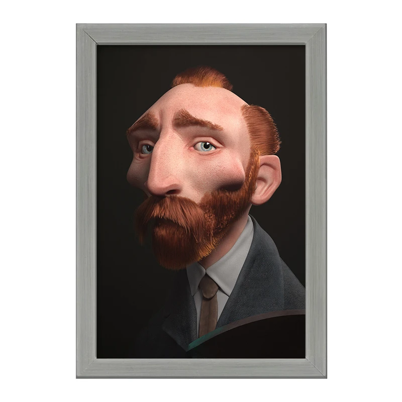 تابلو خندالو طرح ونسان ونگوگ کد F1293