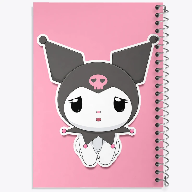 دفتر مشق 50 برگ خندالو طرح کرومی (Kuromi) کد N8234