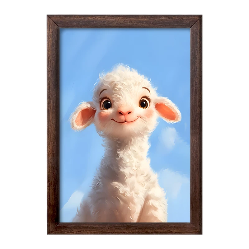 تابلو خندالو طرح گوسفند کیوت کد F11994