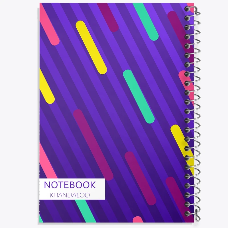 دفتر طراحی 50 برگ خندالو طرح مدرن رنگی کد N72