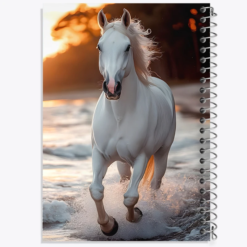 دفتر مشق 100 برگ خندالو طرح اسب کد F14376