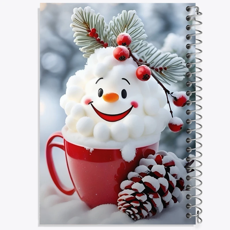 دفتر مشق 50 برگ خندالو طرح کاپ برفی کد F8706