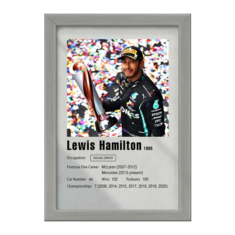 تابلو خندالو طرح لوییس همیلتون (Lewis Hamilton) کد F11244