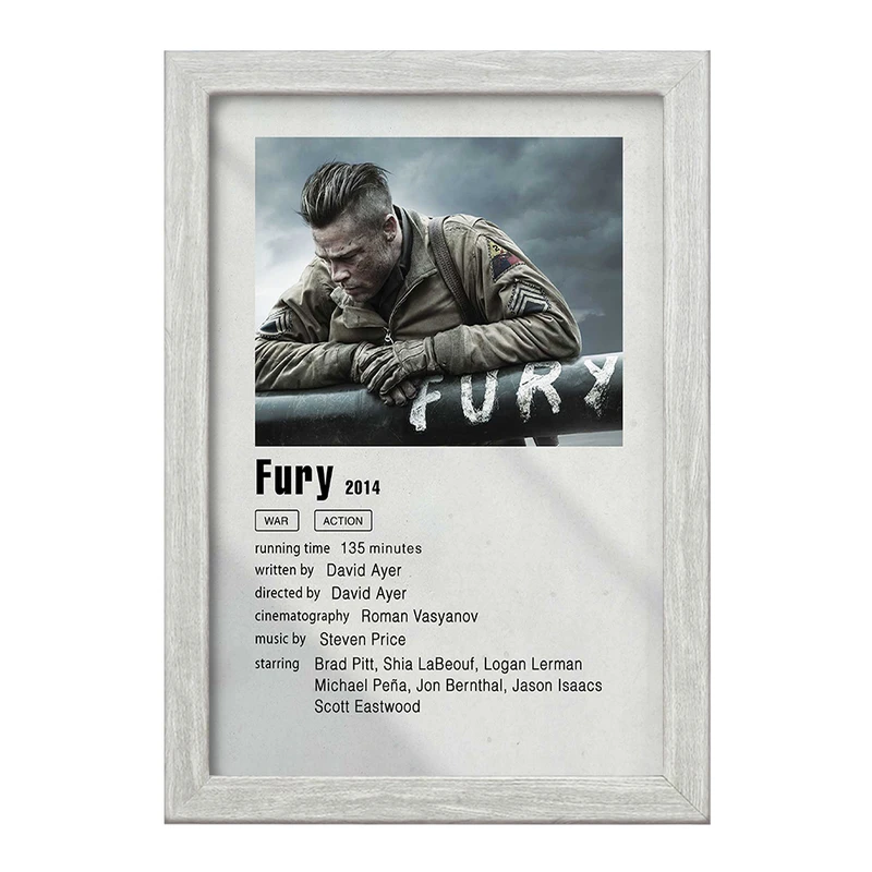 تابلو خندالو طرح خشم (Fury) کد F11319