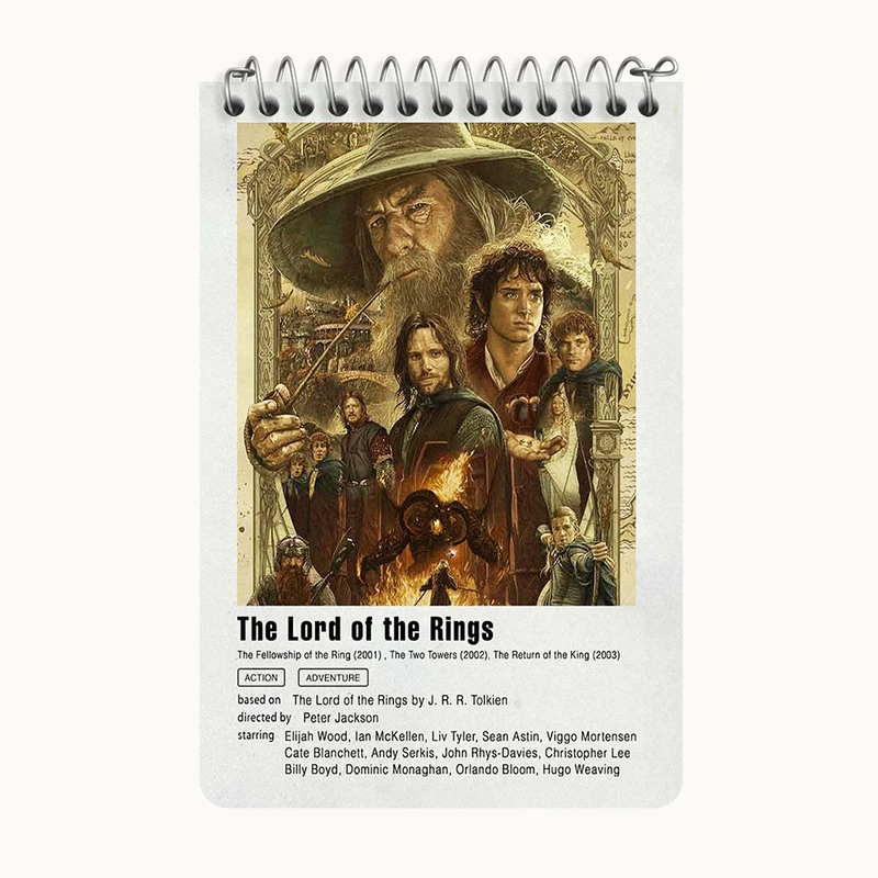 دفتر یادداشت 50 برگ خندالو طرح ارباب حلقه ها (Lord Of The Rings) کد F11944