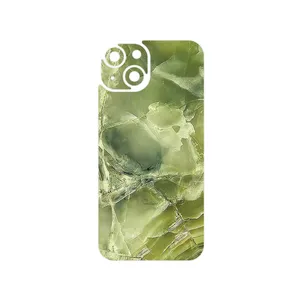 MAHOOT Green_Crystal_Marble Cover Sticker for Apple iPhone 14