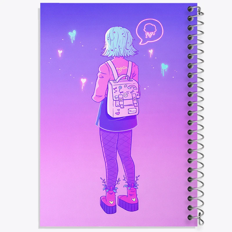 دفتر مشق 100 برگ خندالو طرح دخترانه فانتزی کد N8227