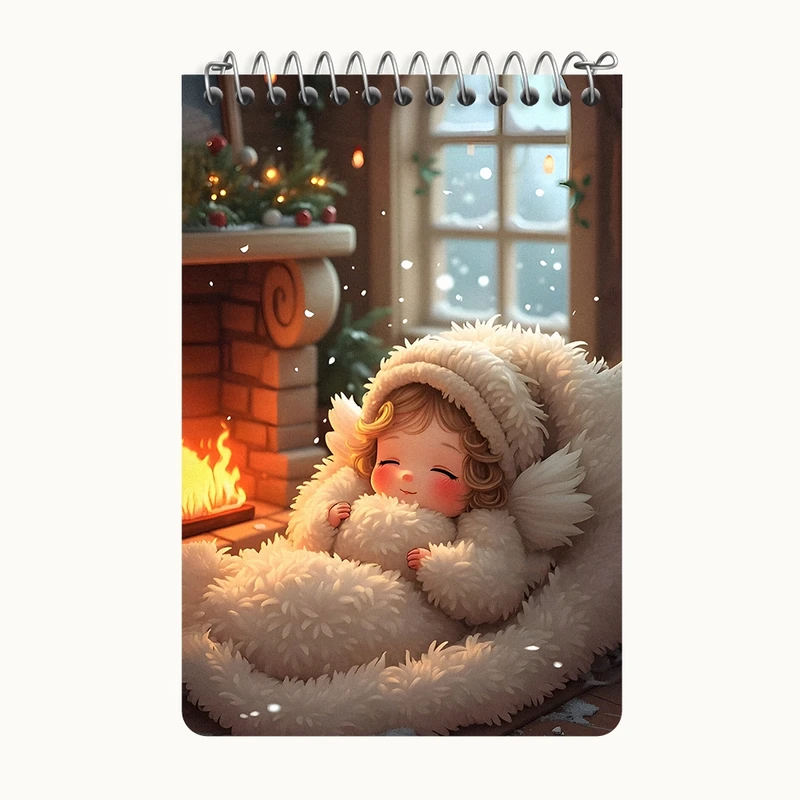 دفتر یادداشت 50 برگ خندالو طرح دختر بچه ی کیوت کد F7128