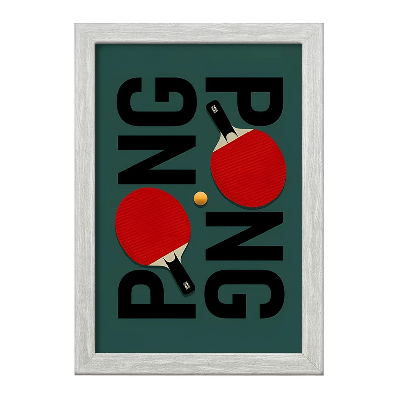 تابلو خندالو طرح پینگ پنگ (Ping Pong) کد F10668