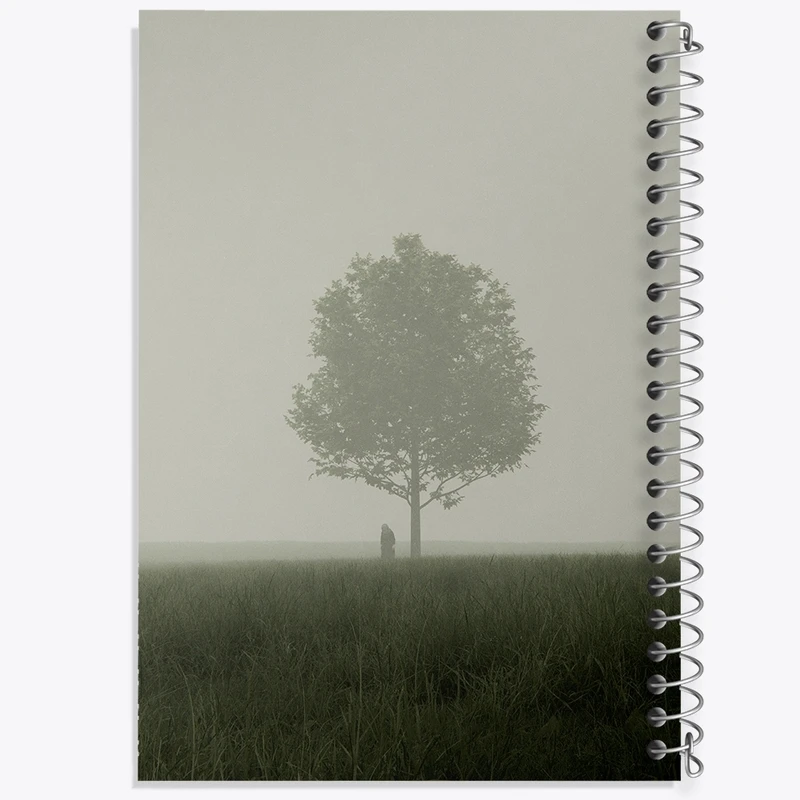 دفتر طراحی 50 برگ خندالو طرح تک درخت کد F527