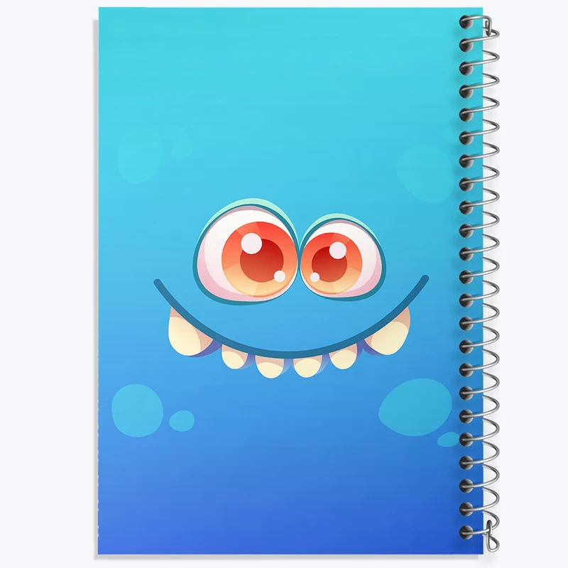 دفتر طراحی 50 برگ خندالو طرح هیولای بامزه کد N1514