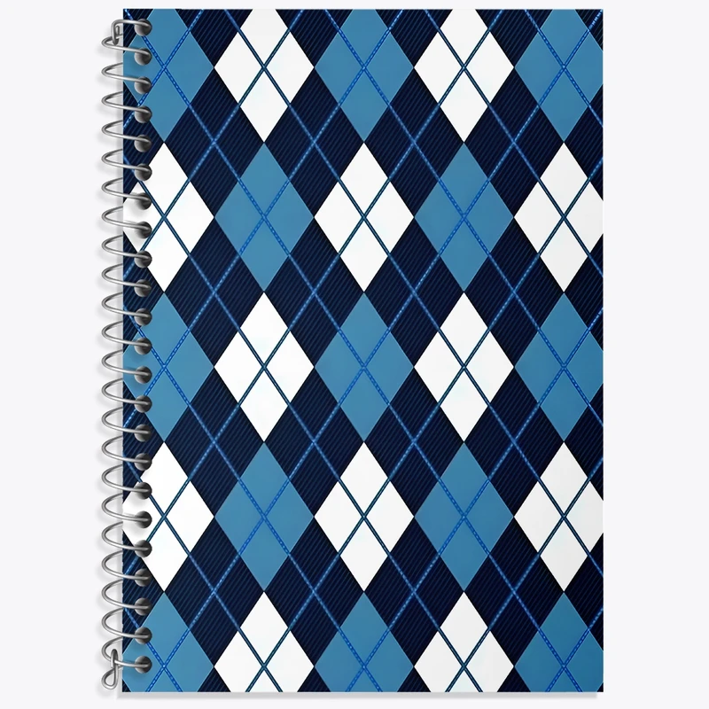 دفتر لغت 50 برگ خندالو طرح پترن لوزی کد N6756