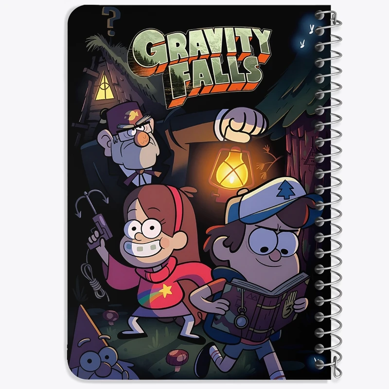 دفتر یادداشت 50 برگ خندالو طرح آبشار جاذبه (Gravity Falls) کد N9222