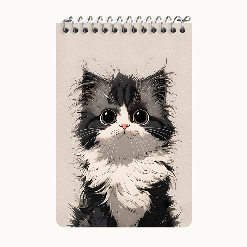 دفتر یادداشت 50 برگ خندالو طرح گربه (Cat) کد F2940