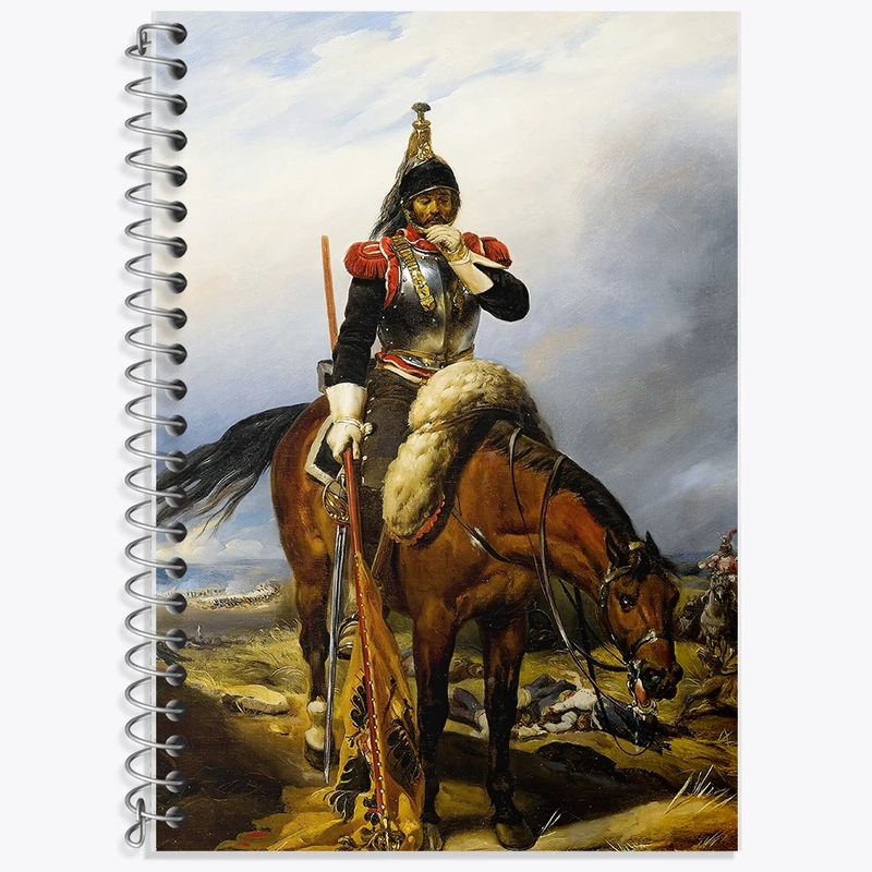 دفتر لغت 50 برگ خندالو طرح نقاشی میدان نبرد اثر پل دلاروش کد F12126