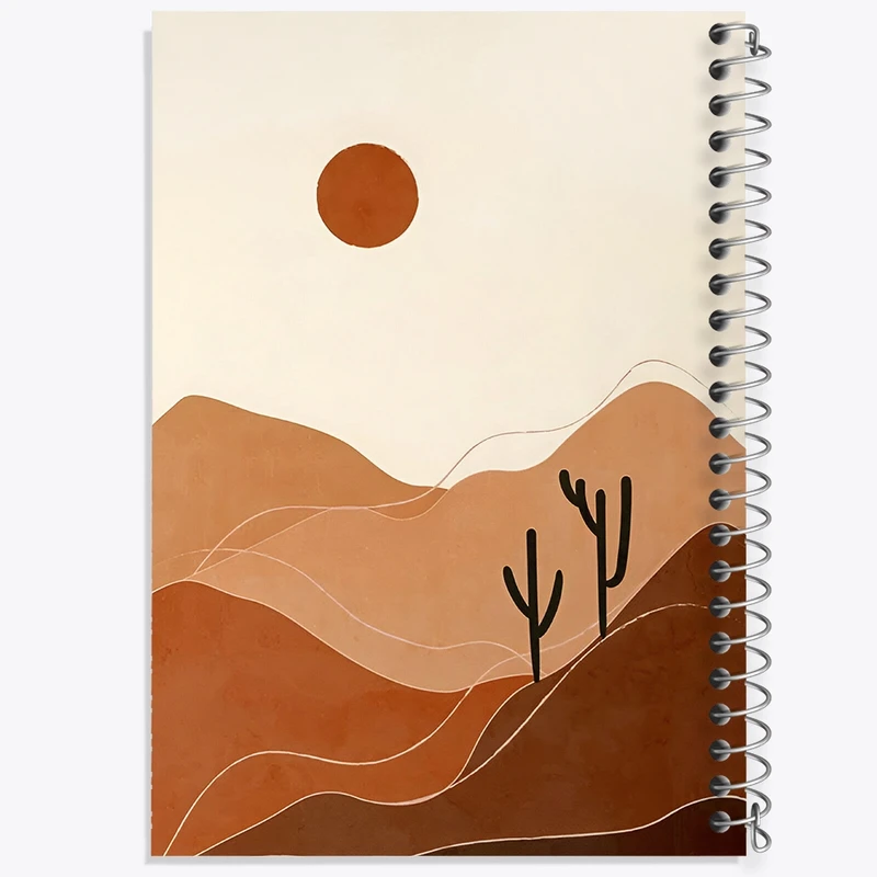 دفتر طراحی 50 برگ خندالو طرح صحرا کد N8643