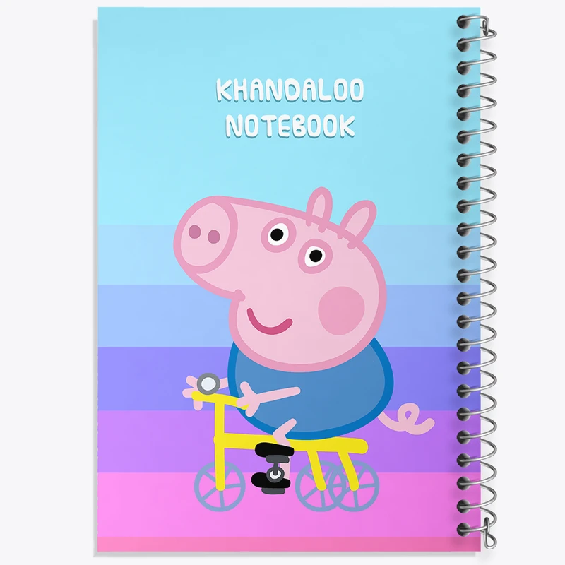 دفتر مشق 100 برگ خندالو طرح انیمیشن پپا پیگ (Peppa Pig) کد N9237