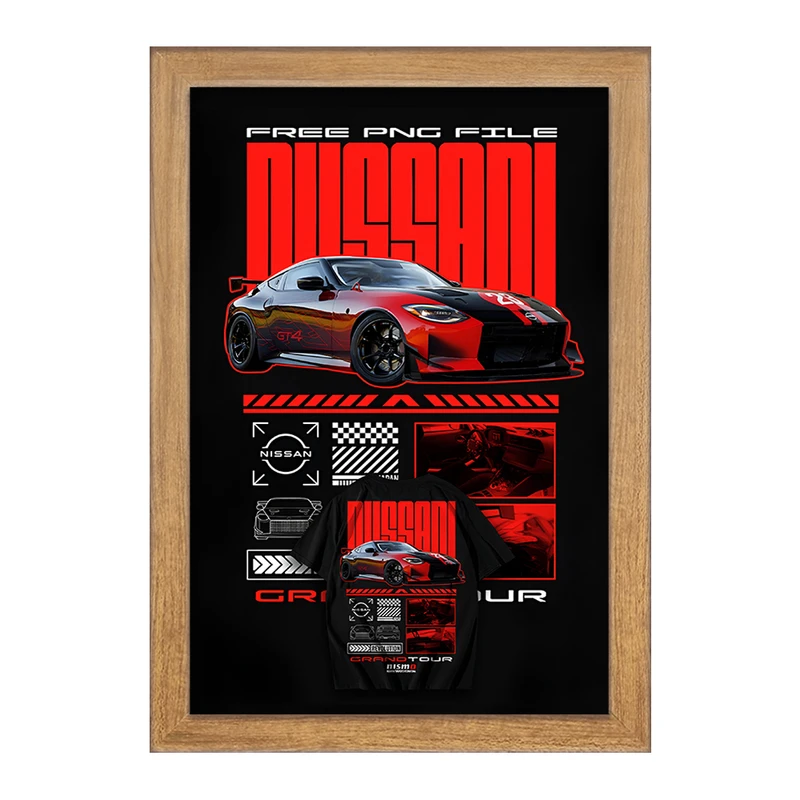 تابلو خندالو طرح نیسان (Nissan Z GT4) کد F13735