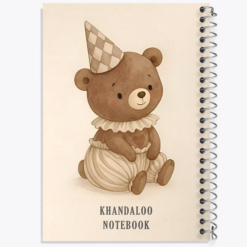 دفتر نقاشی 50 برگ خندالو طرح خرس کیوت کد N8493