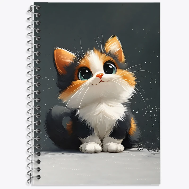 دفتر لغت 50 برگ خندالو طرح گربه کیوت کد F11691