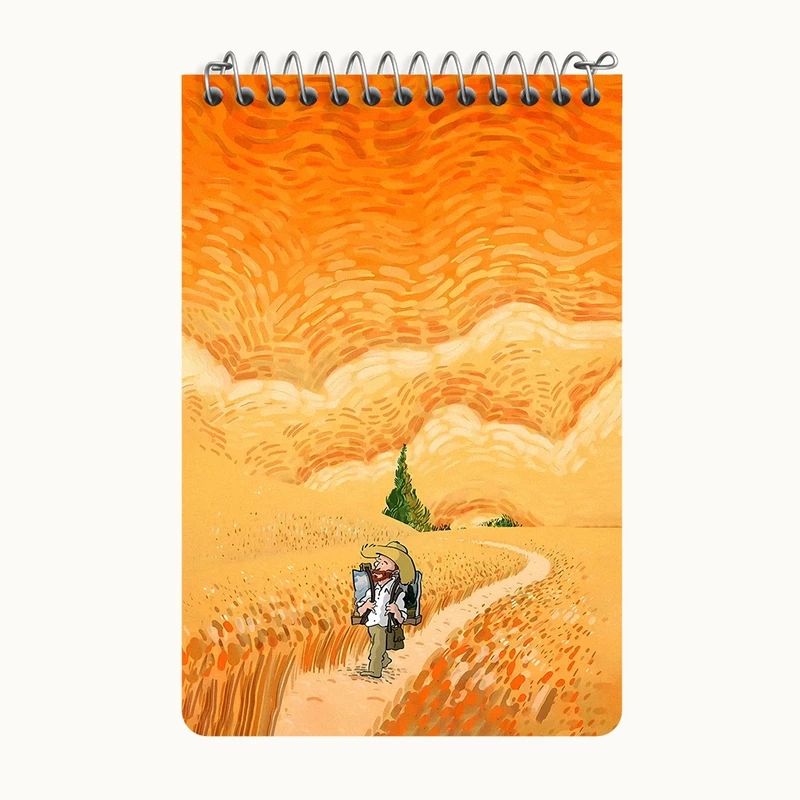 دفتر یادداشت 50 برگ خندالو طرح ونسان ونگوگ کد F5072