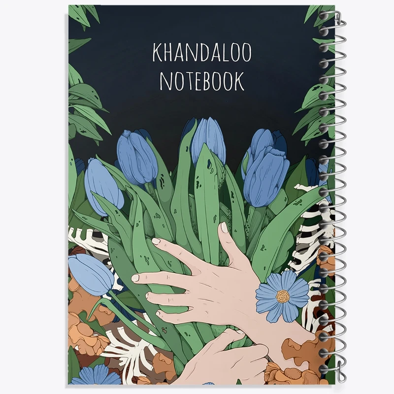 دفتر طراحی 50 برگ خندالو طرح دسته گل فانتزی کد N8292