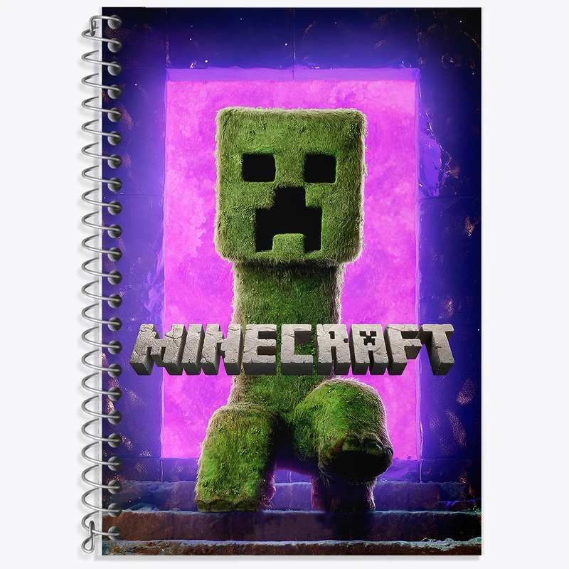دفتر نت موسیقی 50 برگ خندالو طرح ماینکرافت (Minecraft) کد F14069