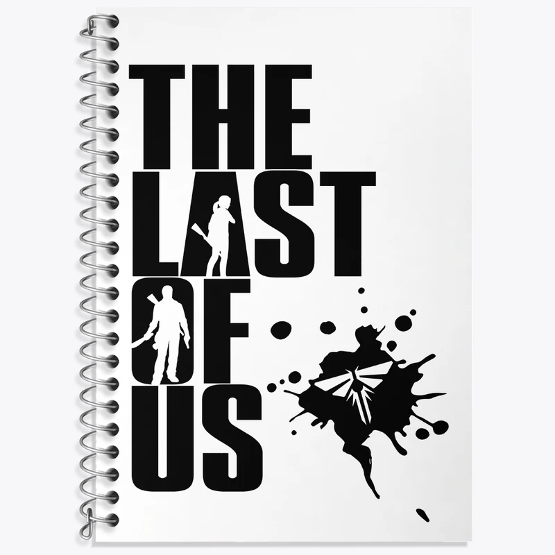 دفتر زبان 50 برگ خندالو مدل سه خط طرح (The Last Of Us) آخرین بازمانده از ما کد N9319