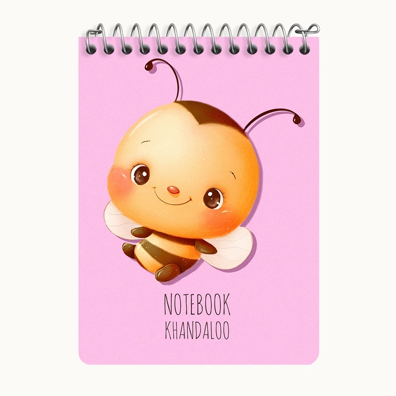 دفتر یادداشت 50 برگ خندالو طرح زنبور بامزه کد N7782