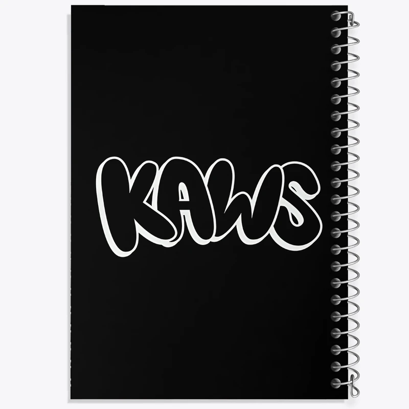 دفتر طراحی 50 برگ خندالو طرح عروسک کاز (kaws) کد F4002