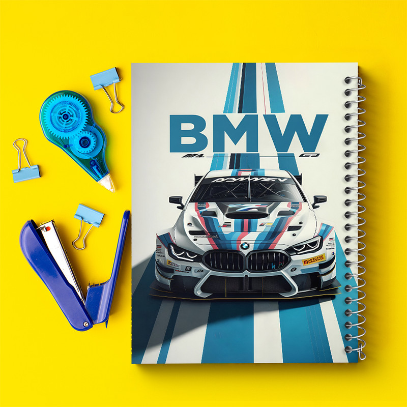 دفتر مشق 100 برگ خندالو طرح بی ام دبلیو (BMW) کد F10388