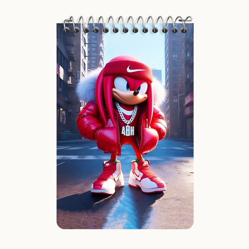 دفتر یادداشت 50 برگ خندالو طرح سونیک (Sonic) کد F4411