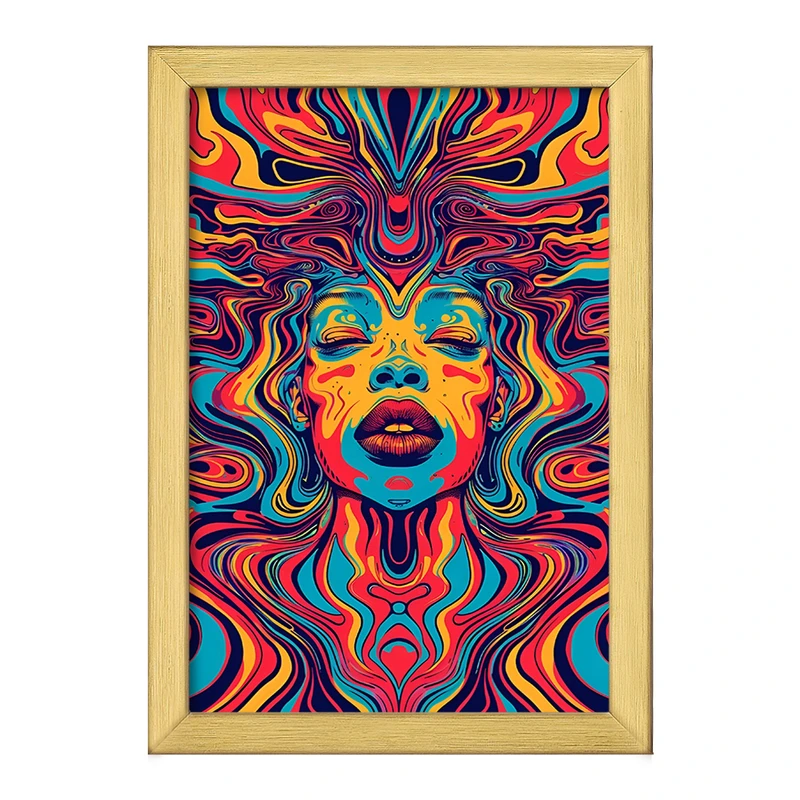 تابلو خندالو طرح انسان انتزاعی کد F4670