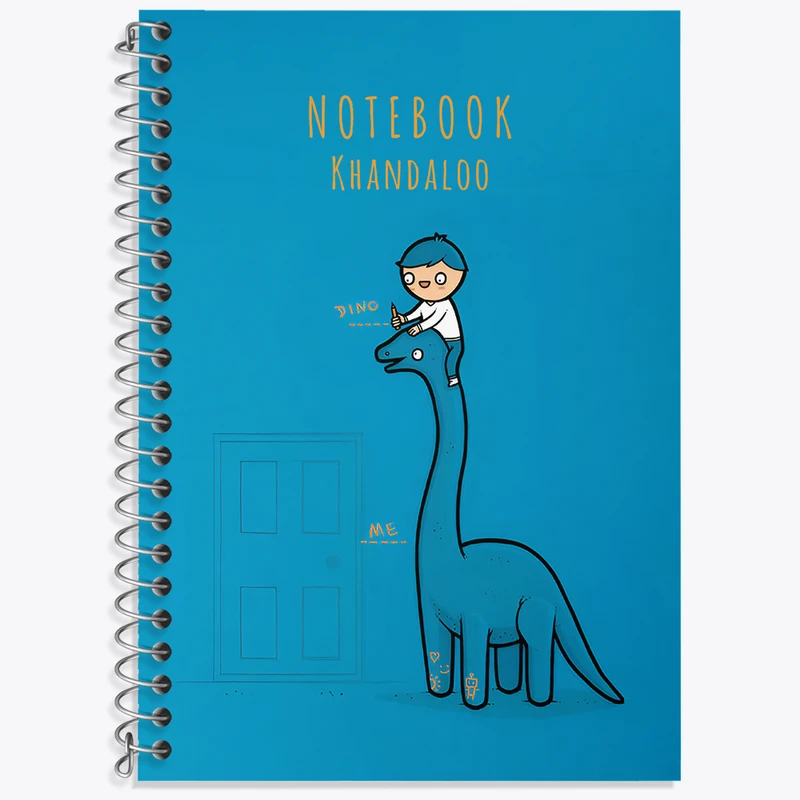 دفتر نت موسیقی 50 برگ خندالو طرح پسر و دایناسور کد N6638