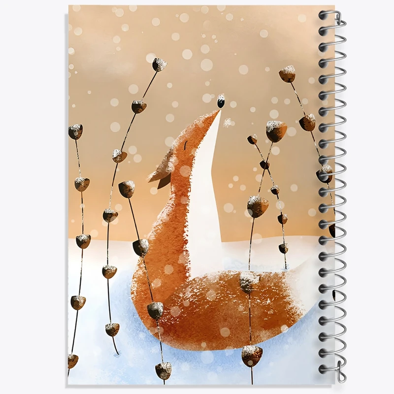 دفتر لیست خرید 50 برگ خندالو طرح روباه و برف کد F8726