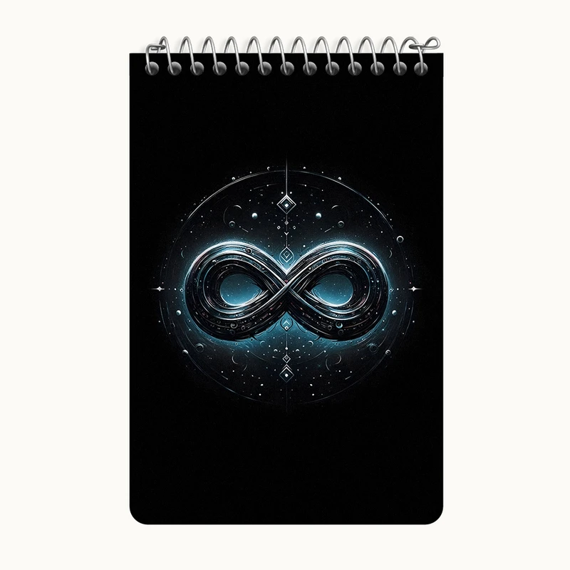 دفتر یادداشت 50 برگ خندالو طرح علامت بی نهایت کد F10610