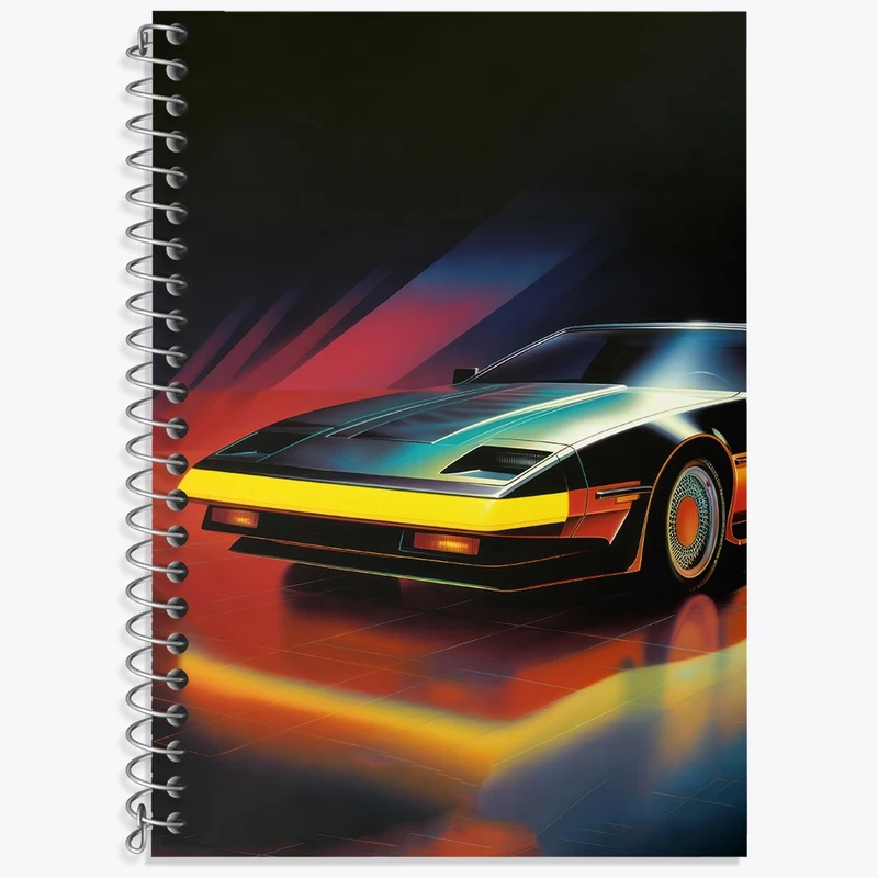 دفتر لغت 50 برگ خندالو طرح ماشین کلاسیک کد F3026